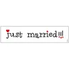 Nummernschild 'Just married' Autodeko Hochzeit Produktbild-Vorschau 1