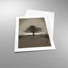 Poster - Poster ohne Rahmen - Baum Schnee Sepia - 40x50 cm Produktbild-Vorschau 3