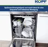 An open dishwasher filled with clean dishes. Produktbild-Vorschau