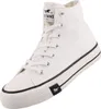 Mustang Damen Canvas High Top Sneaker Weiß Produktbild-Vorschau 1