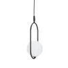 Lampa wisząca Cordel czarno-biała 1xG9x28W szkło Podgląd zdjęcia produktu 8