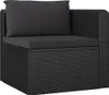 vidaXL 2-częściowa sofa ogrodowa z poduszkami z czarnego Podgląd zdjęcia produktu 10