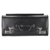 A black leather pilot case with combination locks. Produktbild-Vorschau
