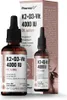 Two bottles of Pharmovit K2+D3-Vit Oil Active supplement are shown next to their packaging. Produktbild-Vorschau