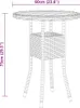 vidaXL 3dílný zahradní jídelní set Poly Rattan Grey Náhled obrázku produktu 7
