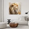 Leinwandbild Beiger Löwe, handgemalt 60x60 Feeby Beige bild Produktbild-Vorschau 2