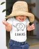 Baby Body mit Namen bedrucken lassen Elefant lustige Produktbild-Vorschau 3