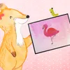 Mr. & Mrs. Panda Schreibunterlage Flamingo Classic - Produktbild-Vorschau 2