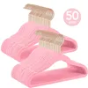 Brixy 50 Kinderkleiderbügel – Rosa – Kleiderbügel – Samt – Produktbild-Vorschau 1