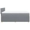Boxspringbett mit Matratze Hellgrau 140x200 cm Stoff Produktbild-Vorschau 5
