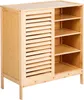 BELIANI Sideboard Hellbraun aus Bambusholz Schuhschrank mit Produktbild-Vorschau 4