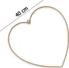 Metall-Herzen 2er zum Aufhängen 40 cm gold Herz-Deko Produktbild-Vorschau 2