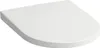 A white toilet seat with a lid, shown from a diagonal angle on a white background. Anteprima dell’immagine prodotto
