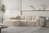 Ecksofa Designersofa CELES PREMIUM Stoff Opera Velvet Beige Produktbild-Vorschau 1