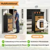 PaketbriefkastenXXL, pulverbeschichteter Stahl, Holzoptik , Produktbild-Vorschau 12