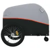 vidaXL Remorque vélo noir et orange 45 kg Fer Voir les images du produit 6