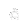 MACO HS Anschlagpuffer, Flügelabstand 28 mm, silber Produktbild-Vorschau 4