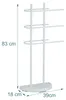 Věšák na ručníky Relaxdays, 3 tyče, kov, VxŠxH 83 x 39 x 18 Náhled obrázku produktu 4