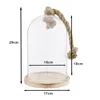 Clayre & Eef Glocke Ø 17x29 cm Holz Glas Rund Produktbild-Vorschau 2