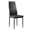 A single black dining chair against a white background. Podgląd zdjęcia produktu