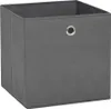 vidaXL Úložné boxy 4 ks Netkaná textília 28x28x28 cm Sivé Náhľad obrázku produktu 1