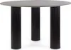 Tisch Bamira 120 x 120 x 76 cm MDF Feinsteinzeug Schwarz_Natur24 Anteprima dell’immagine prodotto