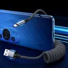 INF Pružný zatahovací datový kabel — nylonový opletený Náhled obrázku produktu 5