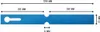 CombiCraft PVC Schlaufenetiketten 120x13mm - Blau - 1000 Produktbild-Vorschau 2