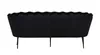 Nice Sofa 3 Personen velour schwarz. Produktbild-Vorschau 4