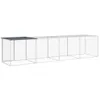 Möbel Glamour Hühnerkäfig mit Dach Anthrazit 403x98x90 cm Produktbild-Vorschau 6