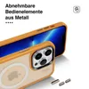 A close-up shot of an iPhone case with a phone inside, highlighting its features. Produktbild-Vorschau