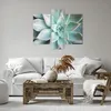 Bild auf Leinwand - Leinwandbild - 3 Teile - Blau Blätter Produktbild-Vorschau 6