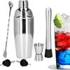 SPRINGOS Cocktail Shaker Set Edelstahl 6-teiliger Set Produktbild-Vorschau 3