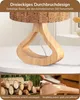 EDISHINE Nachttischlampe Holz, Tischleuchte in Rindenoptik, Produktbild-Vorschau 3