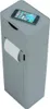 A gray toilet paper holder with a phone on top. Produktbild-Vorschau