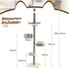 A diagram showing the dimensions of a cat tree. Produktbild-Vorschau