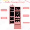 COSTWAY Kinder Schmuckschrank, Spiegelschrank neigbar mit Produktbild-Vorschau 2