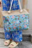 Dames strandtas, blauw, van stof, 50x36 cm Productafbeelding-voorbeeld 8