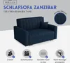 Schlafsofa klein Zanzibar I Sofa 2 Sitzer 133 cm Breit I Produktbild-Vorschau 3