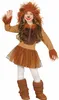 A young girl is posing in a lion costume. Produktbild-Vorschau