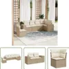 The Living Store 6-tlg. Garten-Sofagarnitur mit Kissen Produktbild-Vorschau 1