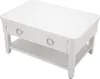 Table Basse Shine 90 X 60 X 47 Cm En Bois Blanc - Table Voir les images du produit 5