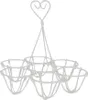 Clayre & Eef Eierhalter Ø 19x19 cm Weiß Metall Produktbild-Vorschau 1