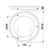 Elstead Welland LED Deckenleuchte 4cm Gealtertes Messing Produktbild-Vorschau 5
