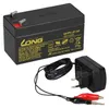 Agm Blei Akku Batterie 12V 1,2Ah + Ladegerät Produktbild-Vorschau 1