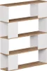 Raumteiler Vicco Eneos Weiß/Goldkraft Eiche 100 x 124.5 cm, Produktbild-Vorschau 1
