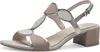 MARCO TOZZI Damen Sandale Textil Sandalette Metallic Produktbild-Vorschau 4