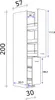 Apotheker-Hochschrank Küche Cara 30cm Schilfgrün matt - Produktbild-Vorschau 7