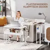 HOMCOM Schreibtisch Klappbar Kleiner 80 cm Produktbild-Vorschau 4