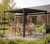 Gazébo tonnelle plate 9.5m² gris anthracite - Palram - Voir les images du produit 9